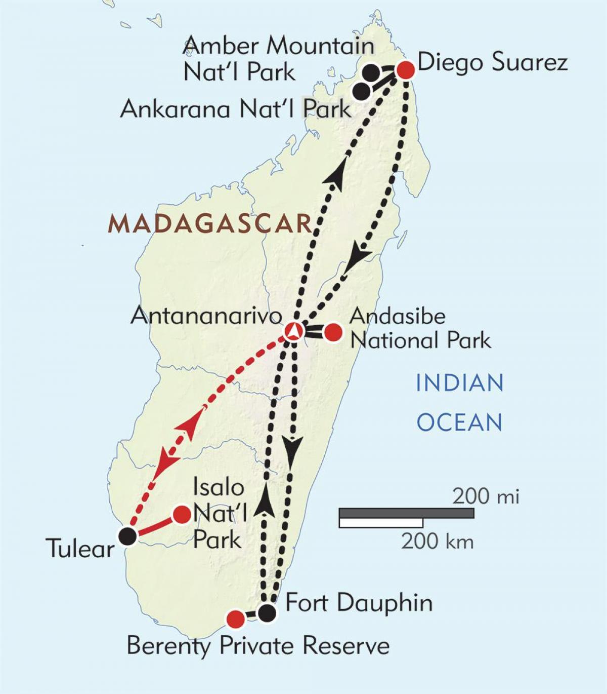 antananarivo Madagaskara karte