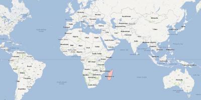 Pasaules kartes, kas parāda Madagaskara