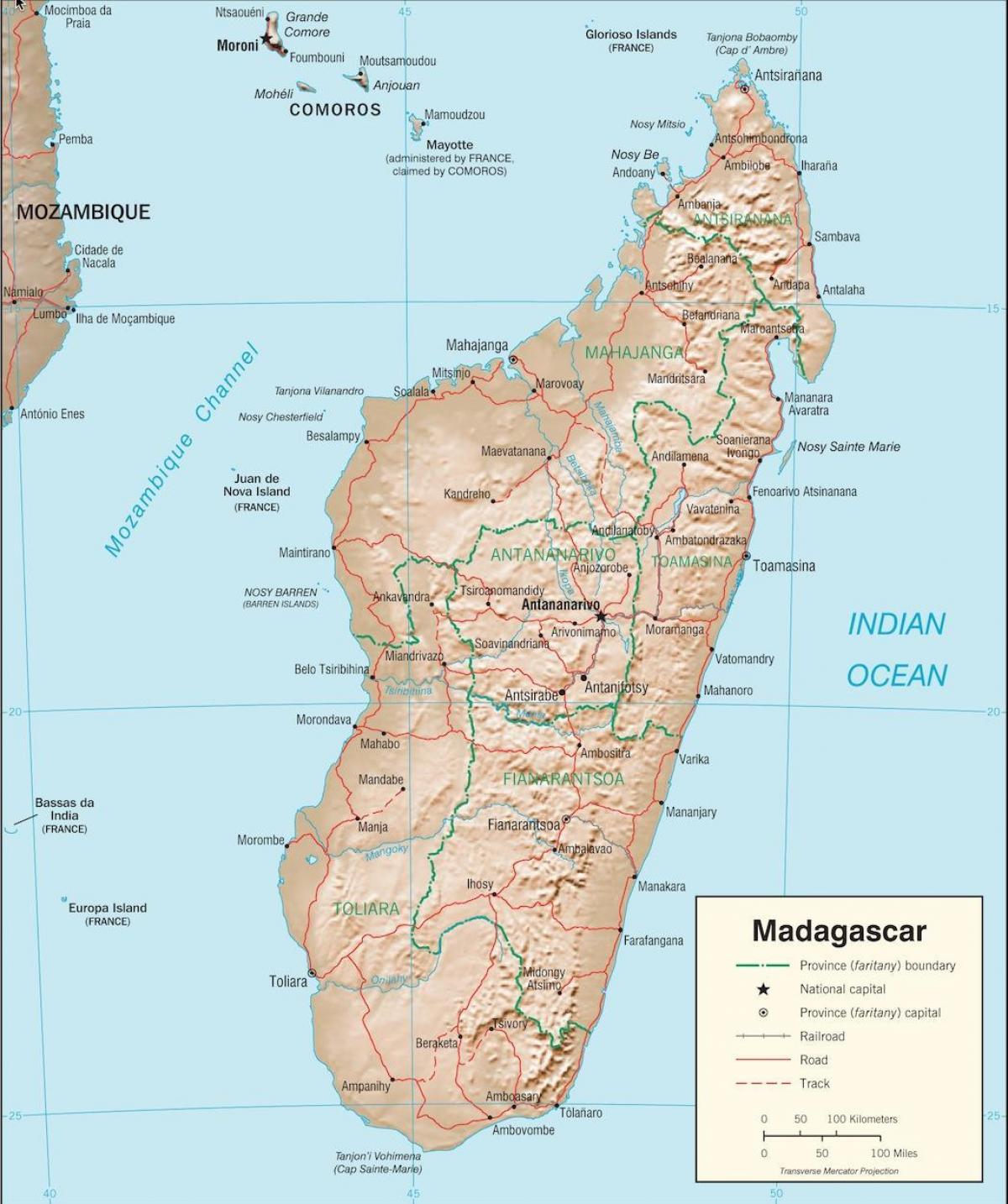 Madagaskara valsts karti