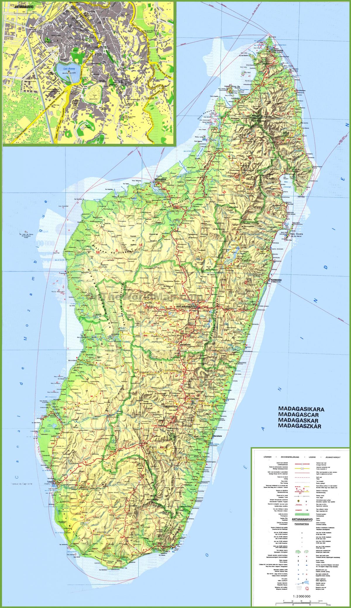 karte Madagaskara