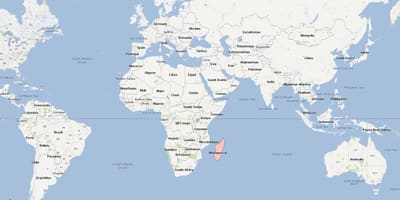 Kartes Madagaskaras atrašanās vieta kartē