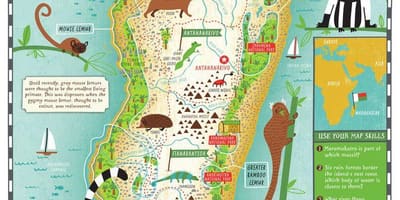 Kartes Madagaskaras kartes bērniem